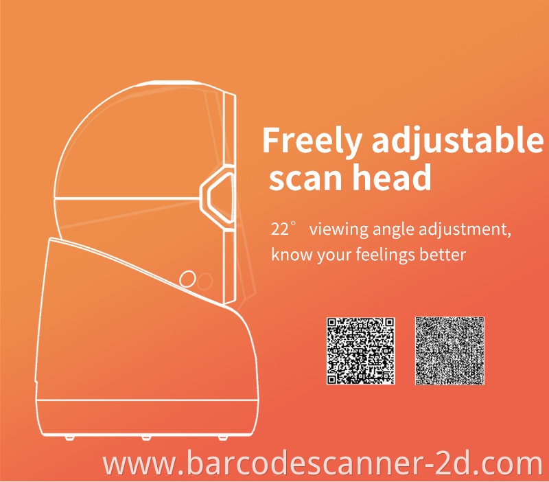 Winson Desktop Barcode Scanner Reader for Supermarket Cashier barcode scanner 2d 1d Omnidrectional Barcode Scanner